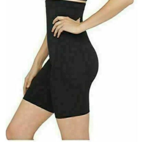 New!! Yummie Women's 2 Pack Black Nude High Waist Shaping Short NEW! - Picture 2 of 5